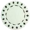 White poker chip